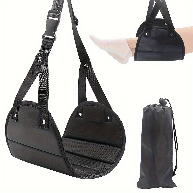 Footrest Under Desk - ที่วางเท้าในออฟฟิศ, ที่วางเท้าใต้โต๊ะ, เปลญวนพักผ่อนสำหรับเดินทาง, เปลญวนสำหรับเครื่องบินและรถไฟความเร็วสูง, ของขวัญวันพ่อ