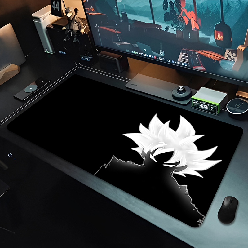 Esports Gaming Pad - แผ่นรองเมาส์อนิเมะ DBZ สีดำ ลายดราก้อนบอล ขนาดใหญ่ สำหรับคอมพิวเตอร์
