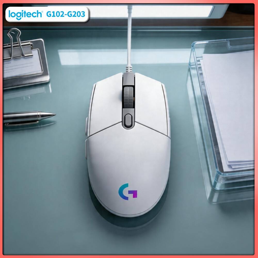 Esports Gaming Tournaments - เมาส์เกมมิ่งแบบมีสาย Logitech G102, เซ็นเซอร์ HERO 8000
