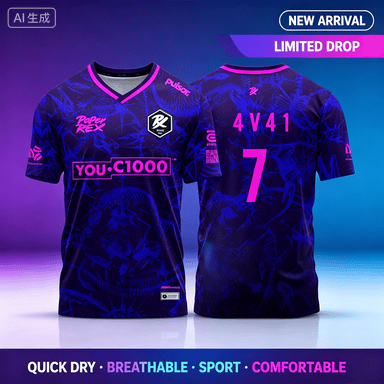 Esports Gaming Jersey - 26_27 เสื้อยืด Paper Rex Valorant สำหรับผู้ชาย