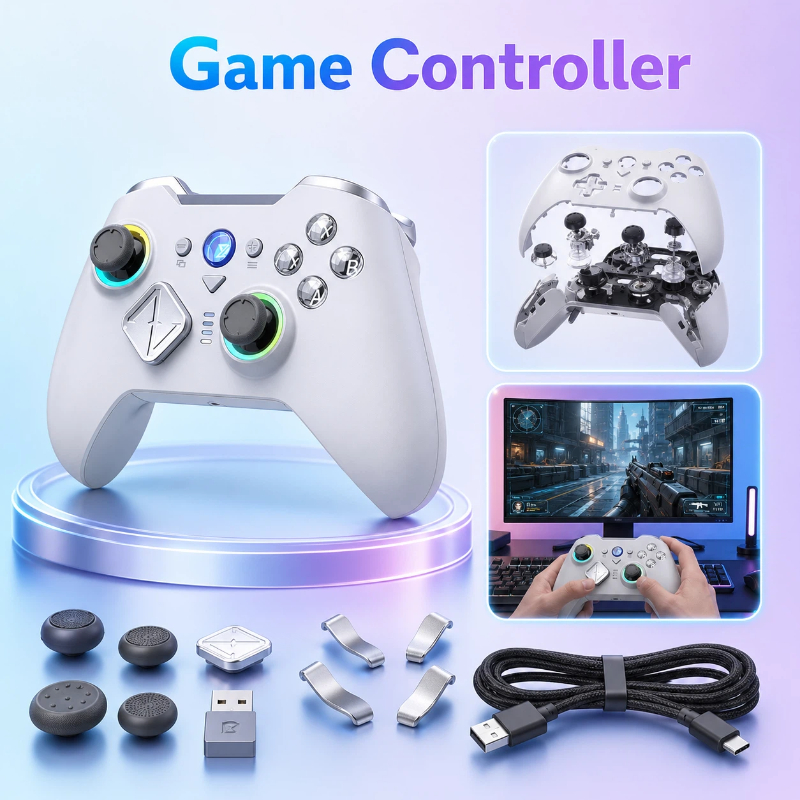 Esports Gaming Platform - คอนโทรลเลอร์แบบโมดูลาร์ไร้สาย บลูทูธ เกมแพดสำหรับอีสปอร์ต รองรับหลายแพลตฟอร์ม ใช้สำหรับเล่นเกมบนสวิตช์ สตีม