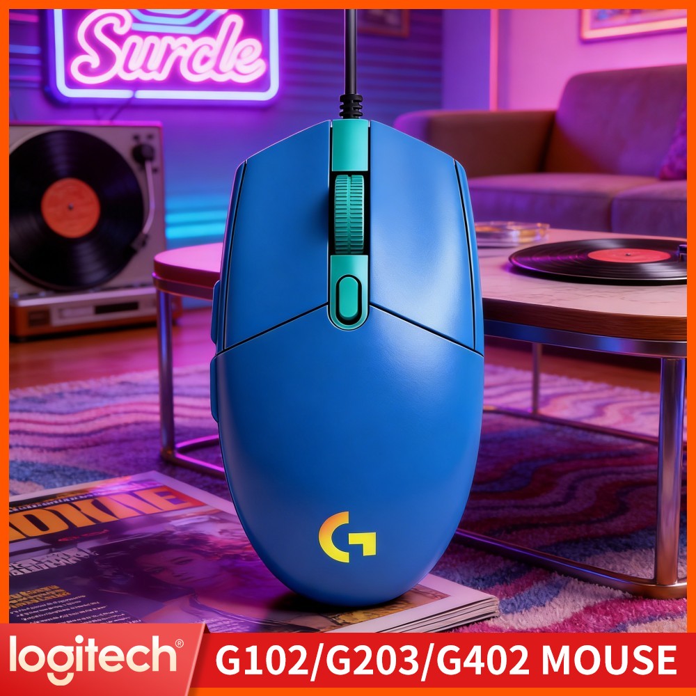Esports Gaming Tournaments - เมาส์เกมมิ่งแบบมีสาย Logitech G102, เซ็นเซอร์ HERO 8000