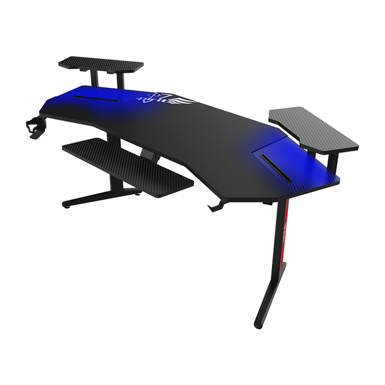 Esports In Gaming - โต๊ะเกมมิ่งคอมพิวเตอร์ขนาดใหญ่ 70 นิ้ว พร้อมไฟ RGB LED