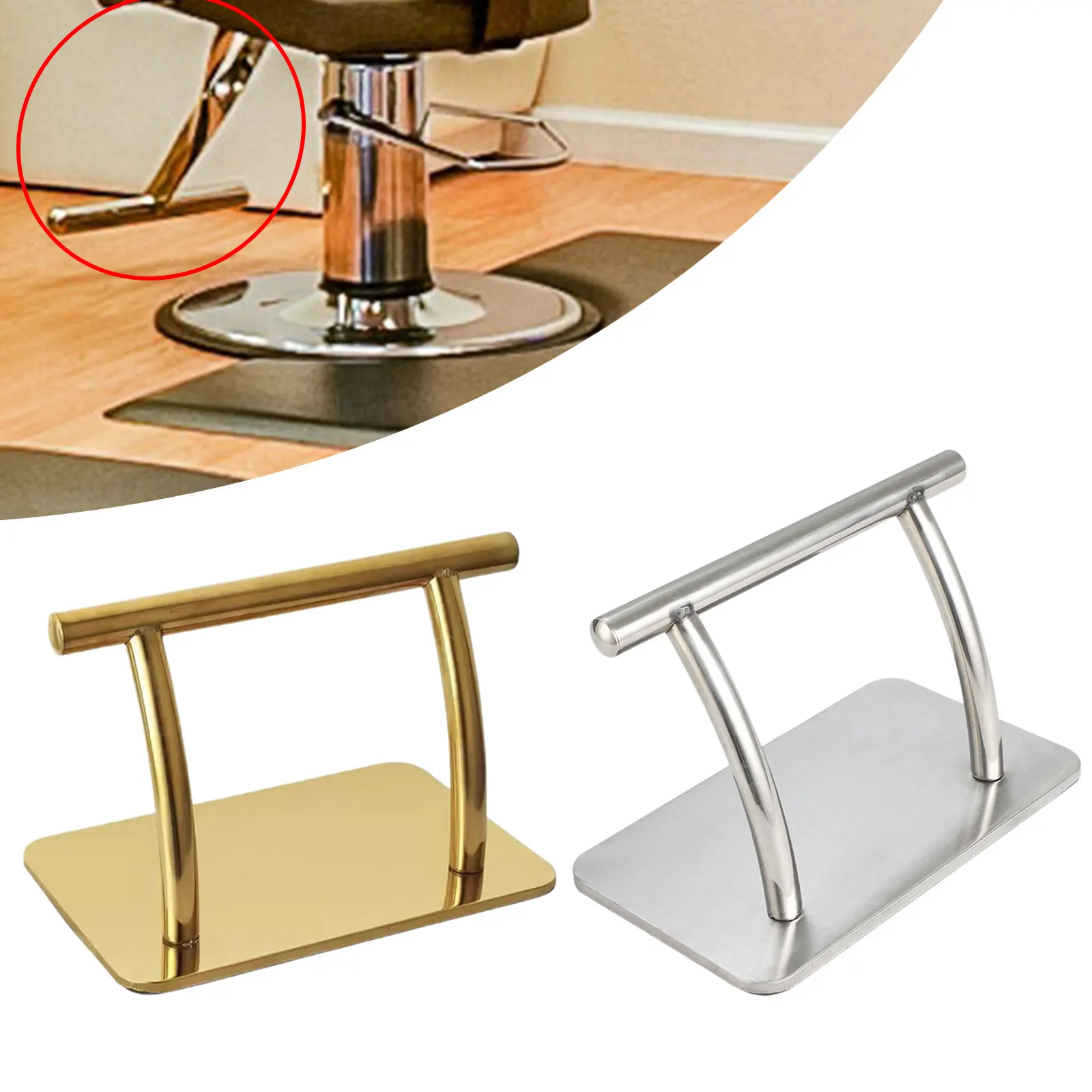 Footrest Under Desk - สแตนเลสสตีลเท้าสําหรับใต้โต๊ะทํางาน,Salon เท้าสําหรับตัดผมเก้าอี้, ใต้โต๊ะพักเท้าสําหรับ Home Office ร้านตัดผม