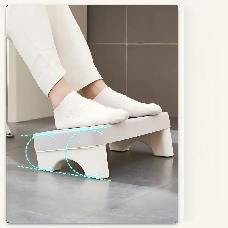 Footrest Under Desk - ที่วางเท้าตามหลักสรีรศาสตร์ใต้โต๊ะทำงาน ที่วางเท้าสำหรับนวด ปรับระดับได้ ทำจากพลาสติก PP ช่วยลดอาการเมื่อยล้าของขา