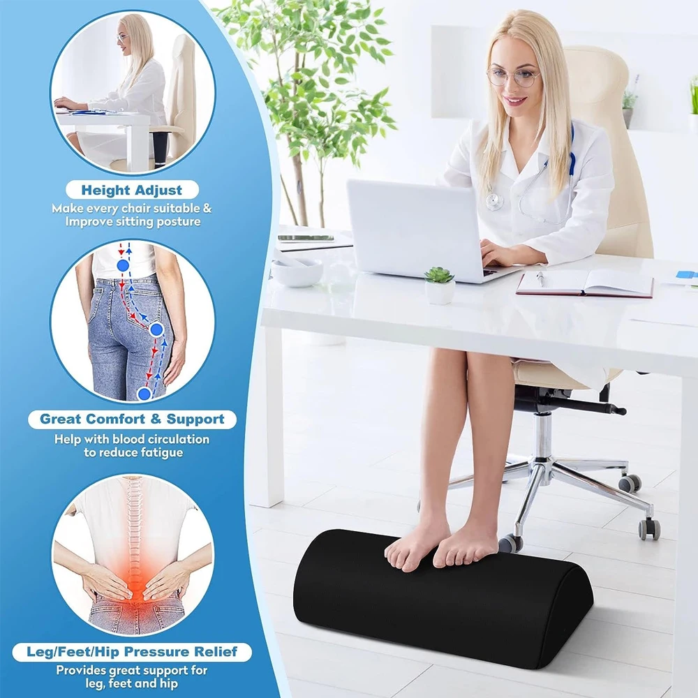 1 PC เท้าสําหรับภายใต้โต๊ะทําง - Footrest Under Desk บทวิจารณ์และราคา