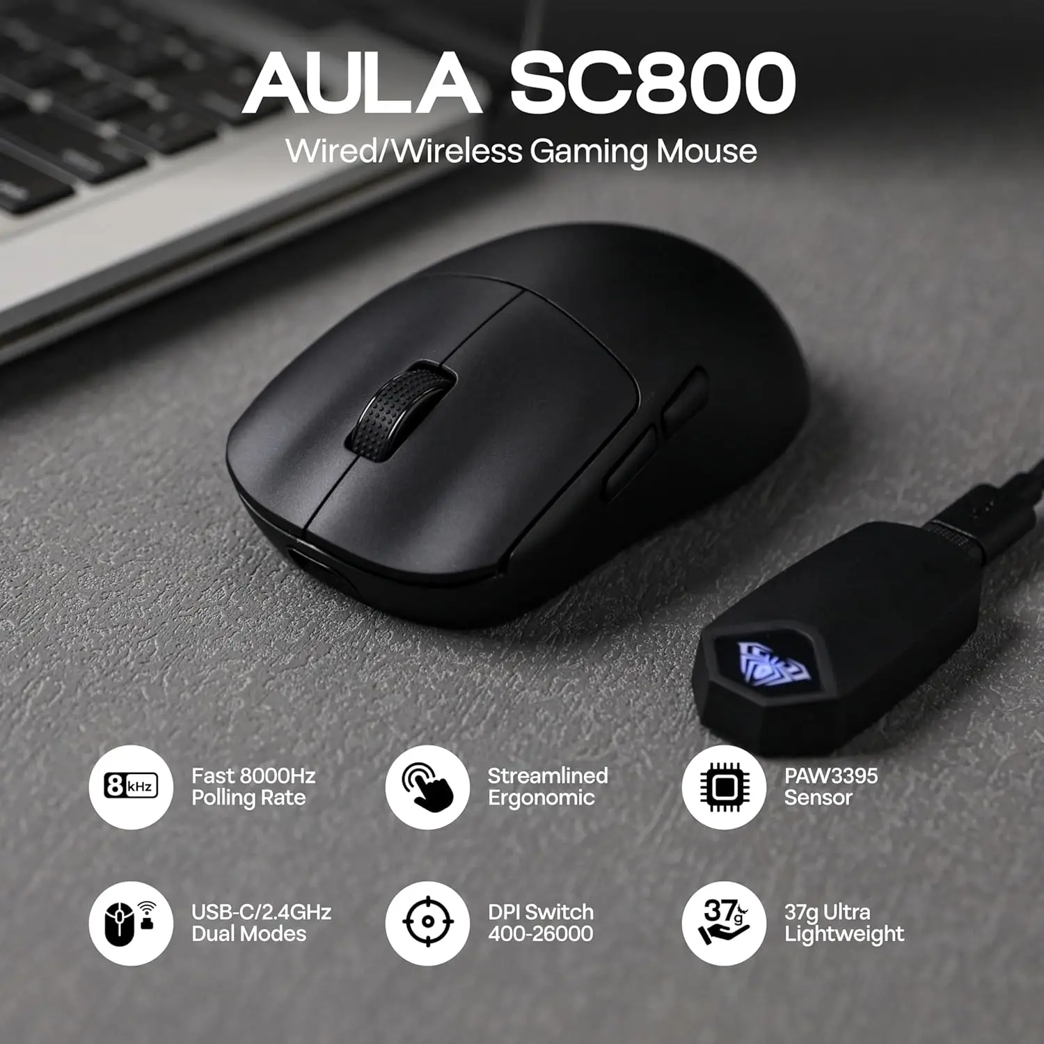 AULA SC800 เมาส์สำหรับเล่นเกม  - Esports In Gaming บทวิจารณ์และราคา