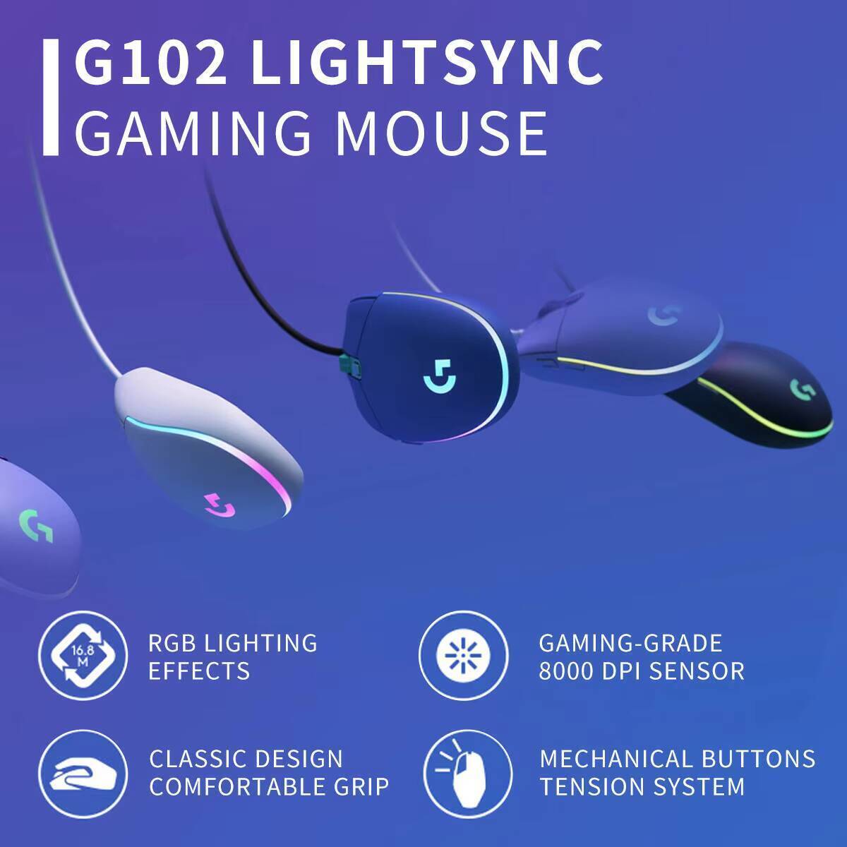 เมาส์เกมมิ่งแบบมีสาย Logitech  - Esports Gaming Tournaments บทวิจารณ์และราคา