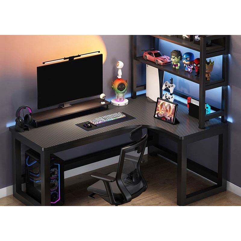 โต๊ะอีสปอร์ตทรงตัวแอล ปรับระดั - Esports Gaming School บทวิจารณ์และราคา