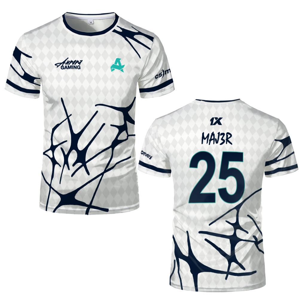 ทีมกีฬา Aurora Gaming Jersey เ - Esports Gaming Jersey บทวิจารณ์และราคา