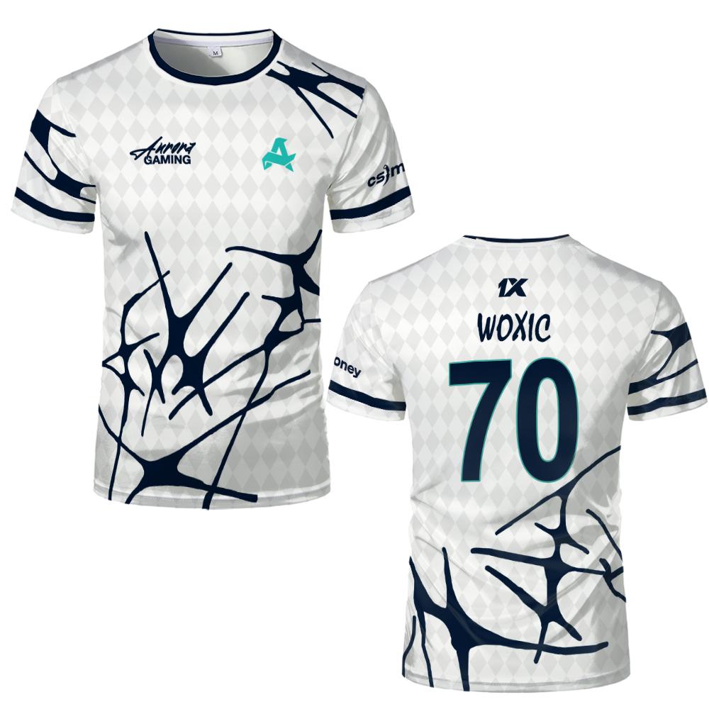 ทีมกีฬา Aurora Gaming Jersey เ - Esports Gaming Jersey บทวิจารณ์และราคา