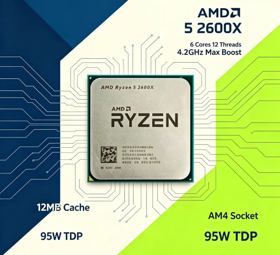 AMD R5 2600X 12nm AM4 โปรเซสเซ - Esports In Gaming บทวิจารณ์และราคา