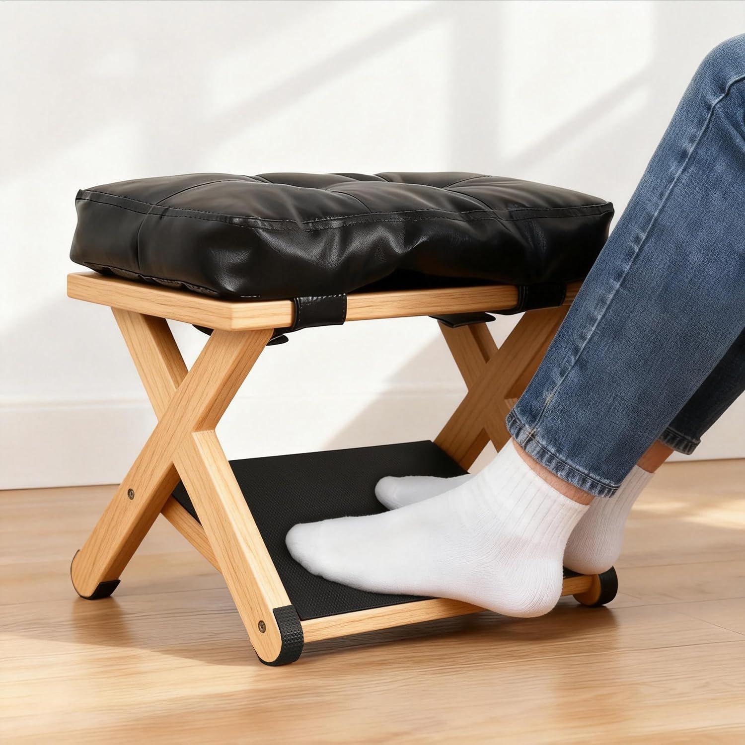 ที่วางเท้าใต้โต๊ะ ไม้สองชั้น ก - Footrest Under Desk บทวิจารณ์และราคา
